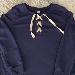 Old Navy Lace-up Sweatshirt